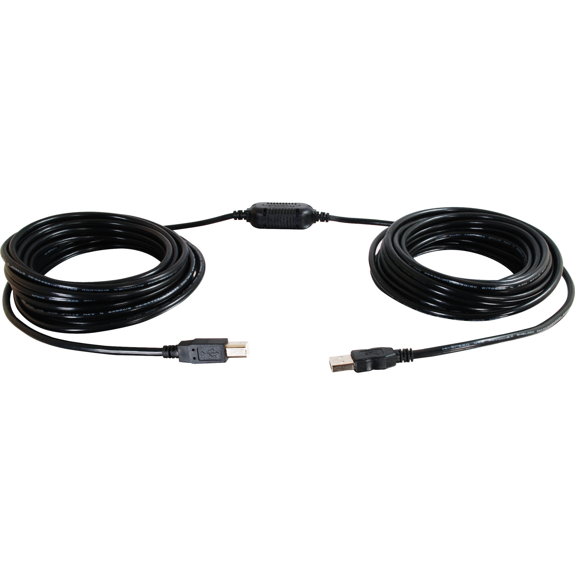 C2G USB A/B Active Cable (Center Booster Format) (25')