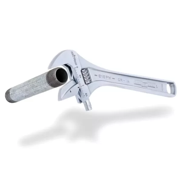 Channellock Reversible Jaw 8 in. Chrome Adjustable/Pipe Wrench