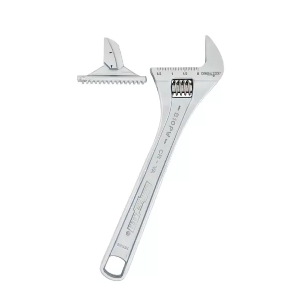 Channellock Reversible Jaw 10 in. Chrome Adjustable/Pipe Wrench