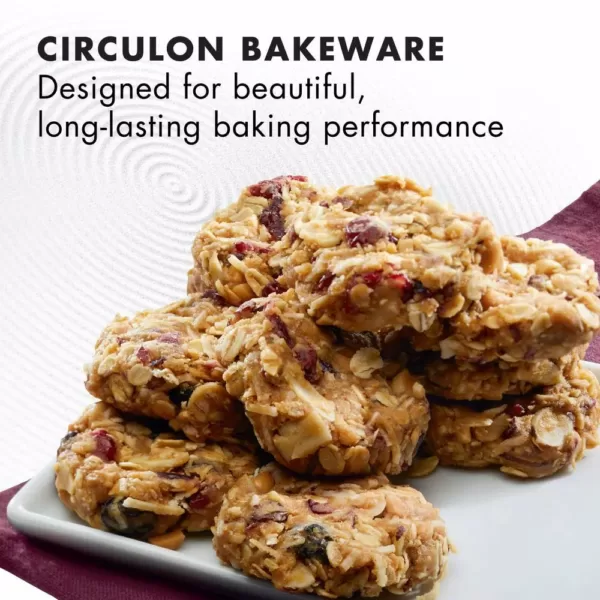 Circulon Bakeware Nonstick Cookie Pan, 10-Inch x 15-Inch, Merlot