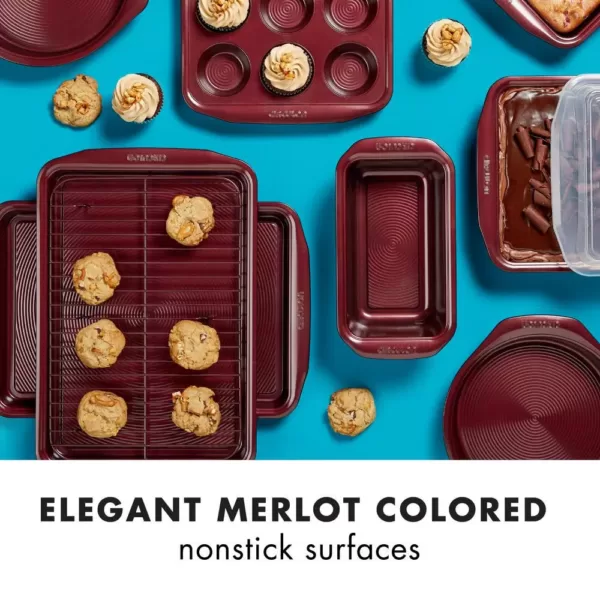 Circulon Bakeware Nonstick Cookie Pan, 10-Inch x 15-Inch, Merlot