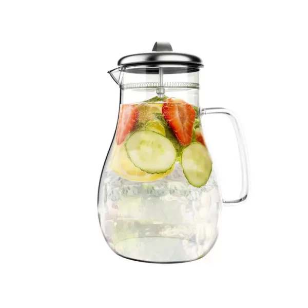 Classic Cuisine 64 oz. Glass Pitcher with Lid