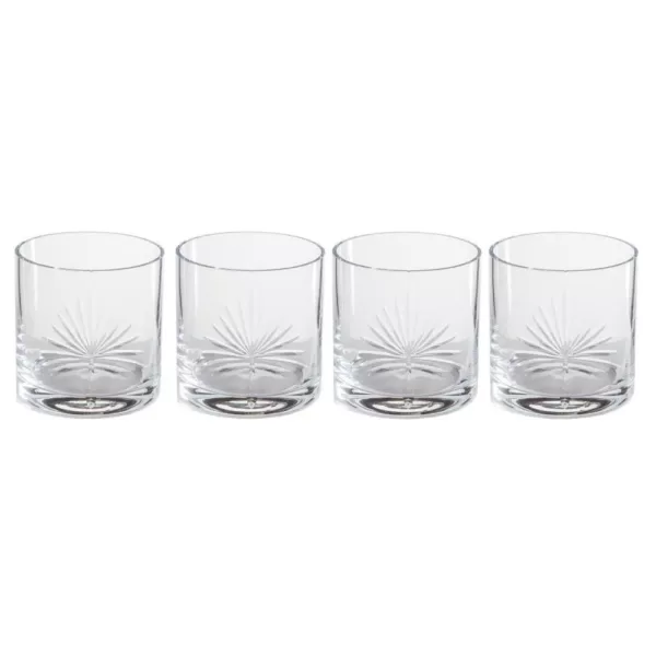 Abigails 16 oz. Palmetto Double Old-Fashioned Glass (Set of 4)