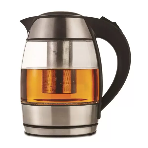 Brentwood 7-Cup Cordless Clear Electric Kettle with Removable Filter