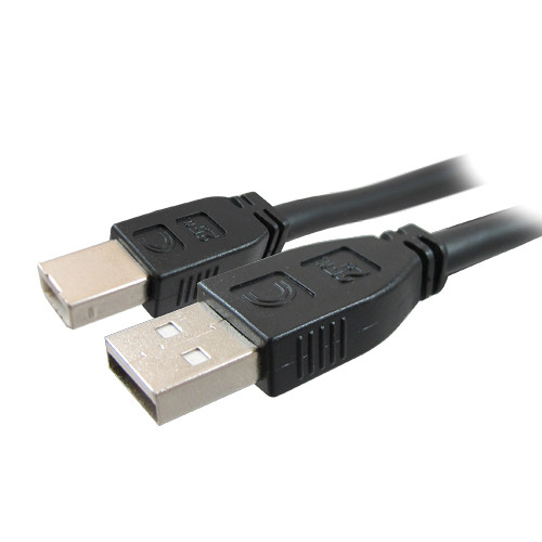 Comprehensive Pro AV/IT Active USB A Male to USB B Male Extender Cable (40')