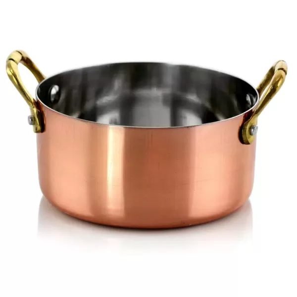 Gibson Home Rembrandt 0.5 qt. Round Stainless Steel Dutch Oven in Copper 6-Pack