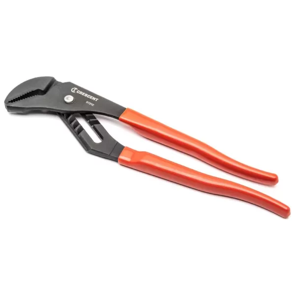 Crescent 12 in. Tongue and Groove Plier, Straight Jaw, Black Oxide