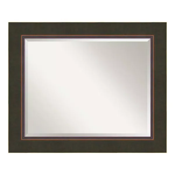 Amanti Art Milano 35 in. W x 29 in. H Framed Rectangular Bathroom Vanity Mirror in Dark Bronze
