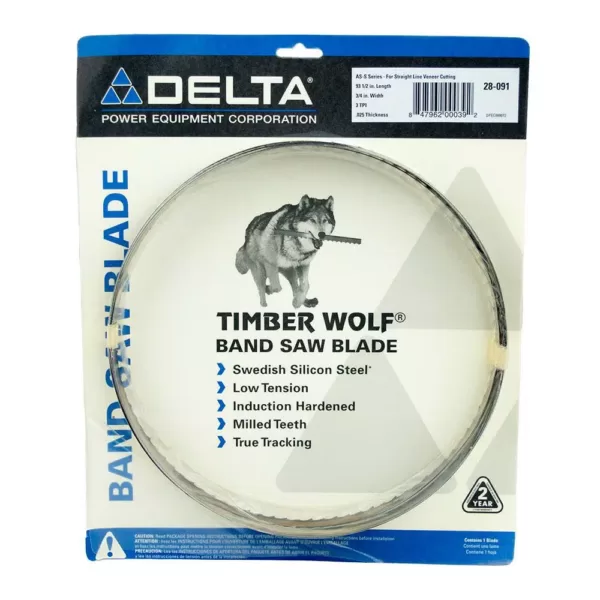 Delta 93-1/2 in. x 3/4 in. x 3T Band Saw Blade