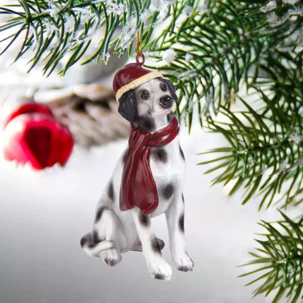 Design Toscano 3.5 in. Dalmatian Holiday Dog Ornament Sculpture