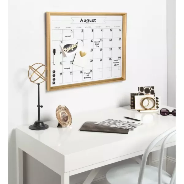 DesignOvation Calter Monthly Dry Erase Calendar Memo Board