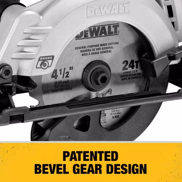 DEWALT ATOMIC 20-Volt MAX Cordless Brushless 4-1/2 in. Circular Saw with (1) 20-Volt Battery 3.0Ah & Charger