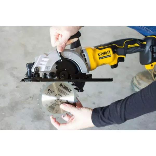 DEWALT ATOMIC 20-Volt MAX Cordless Brushless 4-1/2 in. Circular Saw with (1) 20-Volt Battery 3.0Ah & Charger