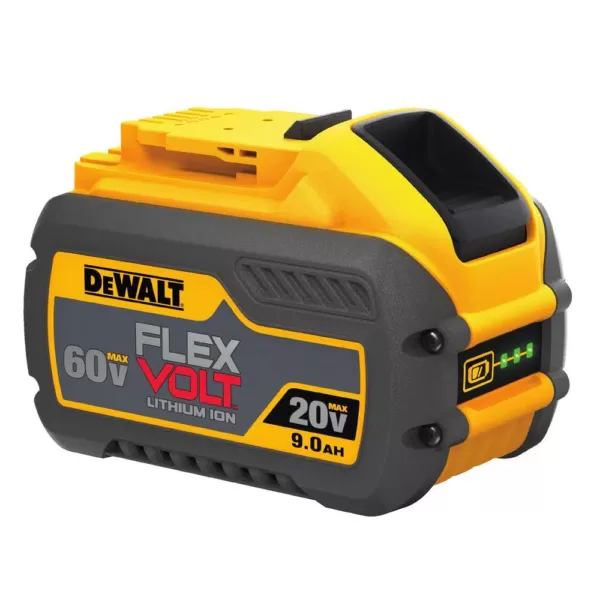 DEWALT FLEXVOLT 60-Volt MAX Cordless Brushless 7-1/4 in. Circular Saw with Brake, (2) FLEXVOLT 9.0Ah Batteries & Grinder