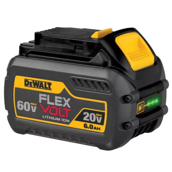 DEWALT 15 in. 60V MAX Lithium Ion Cordless FLEXVOLT Brushless String Grass Trimmer w/ (2) 3.0Ah Batteries and Charger Included