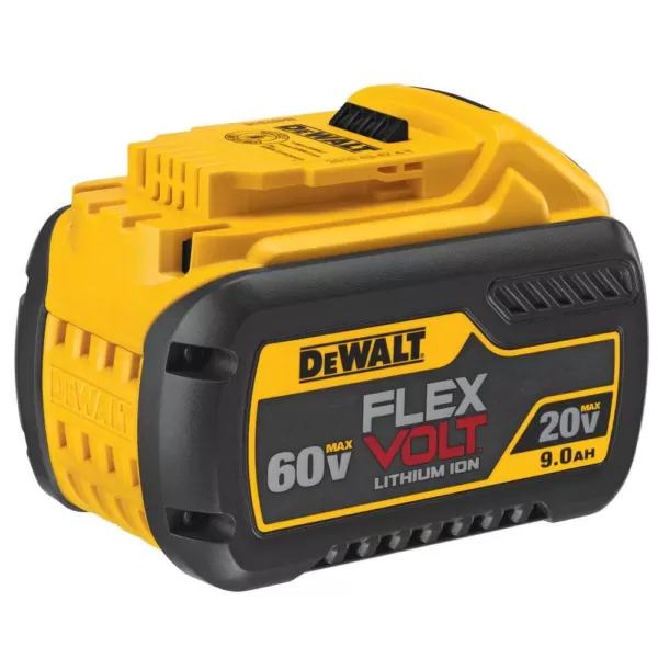 DEWALT 15 in. 60V MAX Cordless FLEXVOLT Brushless String Grass Trimmer, (1) 3.0Ah Battery & Charger & Leaf Blower (Tool Only)