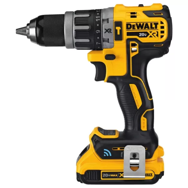 DEWALT 20-Volt MAX XR with Tool Connect Cordless Compact 1/2 in. Hammer Drill with (2) 20-Volt 2.0Ah Batteries & Charger