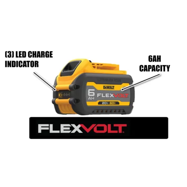 DEWALT 20-Volt MAX Cordless Brushless 1/2 in. Hammer Drill/Driver with FLEXVOLT ADVANTAGE with (1) FLEXVOLT 6.0Ah Battery