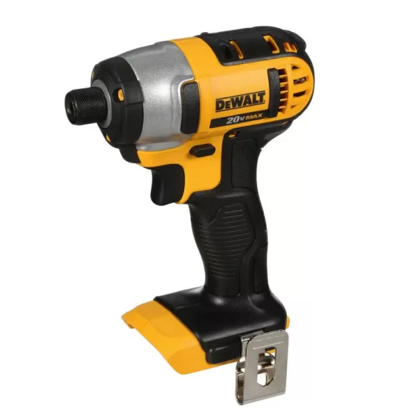 DEWALT 20-Volt MAX Lithium-Ion Cordless 1/4 in. Impact Driver (Tool-Only) with 20-Volt MAX Compact Li-Ion 3.0 Ah Battery Pack
