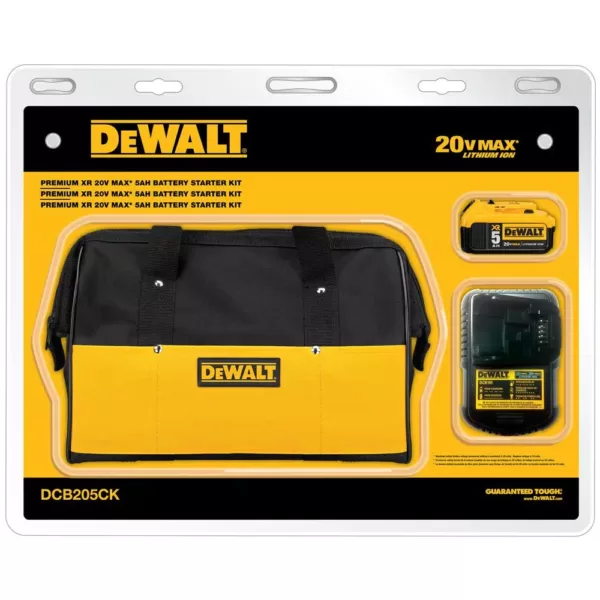 DEWALT 20-Volt MAX XR Cordless Brushless 1/2 in. Mid-Range Impact Wrench Detent Pin Anvil, (1) 20-Volt 5.0Ah Battery & Charger