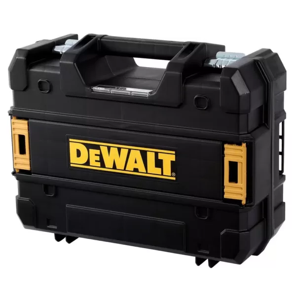 DEWALT 12-Volt MAX Lithium-Ion 100 ft. Green Self-Leveling 5-Spot Beam Laser with Battery 2Ah, Charger, & TSTAK Case