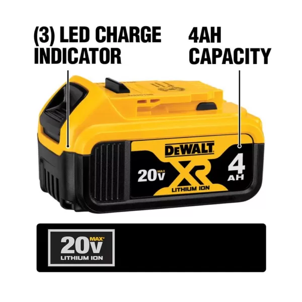 DEWALT 20-Volt MAX Cordless 7-1/4 in. Sliding Miter Saw with (1) 20-Volt Battery 4.0Ah & Oscillating Tool