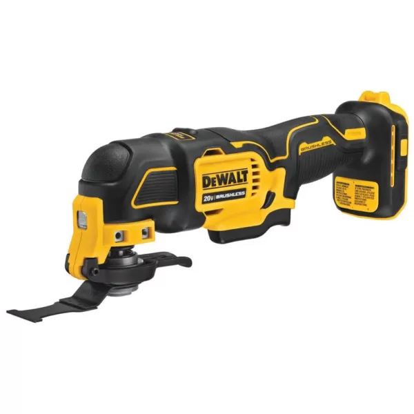DEWALT ATOMIC 20-Volt MAX Cordless Brushless Oscillating Multi-Tool with (1) 20-Volt Battery 3.0Ah & Charger