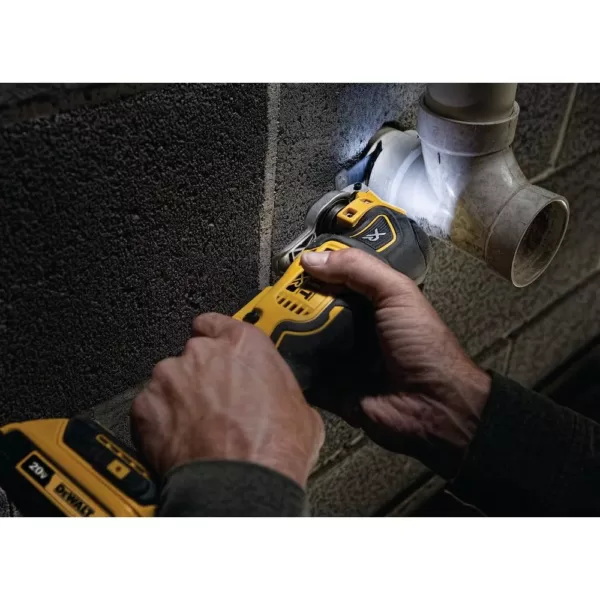 DEWALT 20-Volt MAX XR Cordless Brushless 3-Speed Oscillating Multi-Tool with (1) 20-Volt 2.0Ah Battery & Charger
