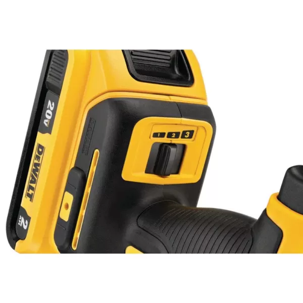 DEWALT 20-Volt MAX XR Cordless Brushless 3-Speed Oscillating Multi-Tool with (1) 20-Volt 2.0Ah Battery & Charger