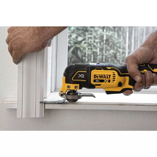 DEWALT 20-Volt MAX XR Cordless Brushless 3-Speed Oscillating Multi-Tool with (1) 20-Volt 2.0Ah Battery & 6-1/2 in. Circular Saw