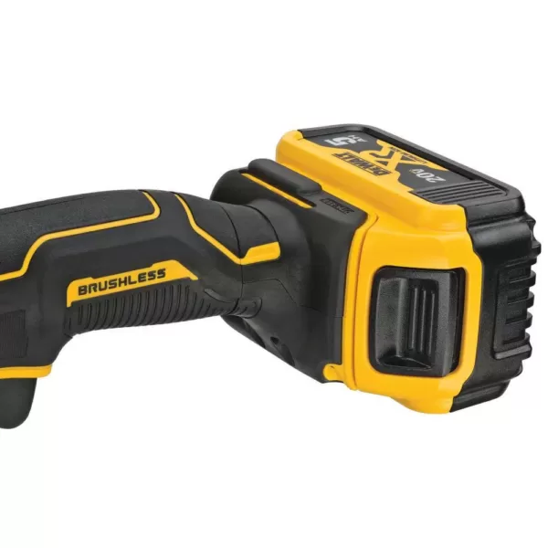 DEWALT 20-Volt MAX XR Cordless Brushless 7 in. Variable Speed Rotary Polisher with (2) 20-Volt 5.0Ah Batteries & Charger