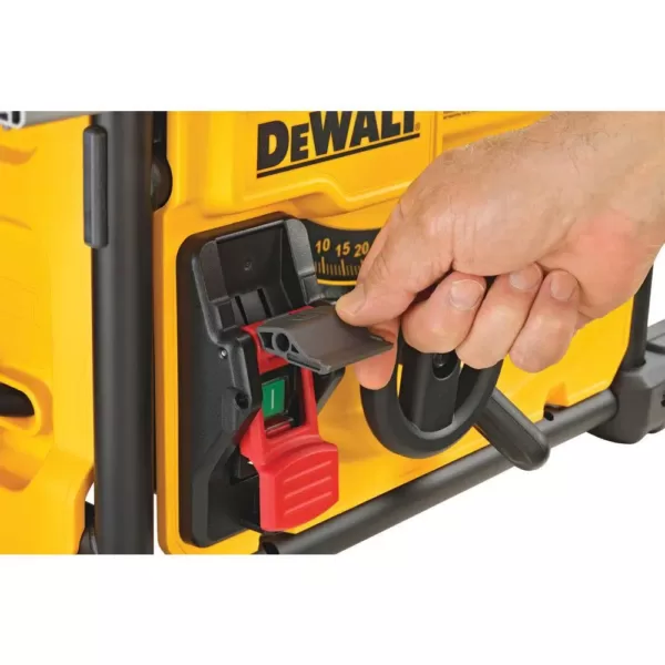 DEWALT 15 Amp Corded 8-1/4 in. Compact Jobsite Tablesaw with Bonus Compact Table Saw Stand
