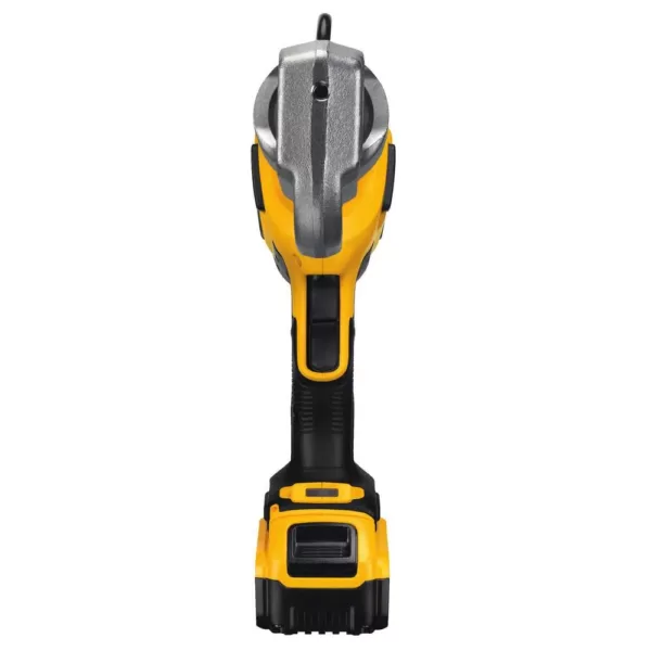 DEWALT 20-Volt MAX Cordless Died Cable Crimping Tool with (2) 20-Volt 4.0Ah Batteries, Charger, Case & Cable Cutting Tool