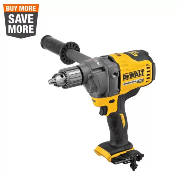 DEWALT FLEXVOLT 60-Volt MAX Cordless Brushless 1/2 in. Mixer/Drill with E-Clutch (Tool-Only)