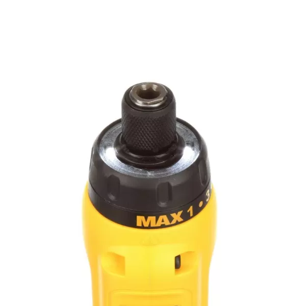 DEWALT 8-Volt MAX Cordless Gyroscopic Screwdriver with Adjustable Handle, (2) 1.0Ah Batteries, Charger & Bag