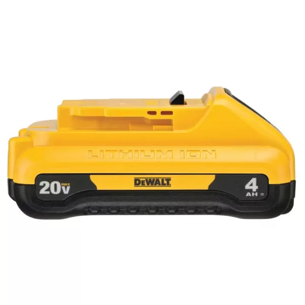 DEWALT ATOMIC 20-Volt MAX Cordless Brushless 1/2 in. Drill/Driver Kit, (1) 4.0Ah Battery, Reciprocating Saw & Tough System