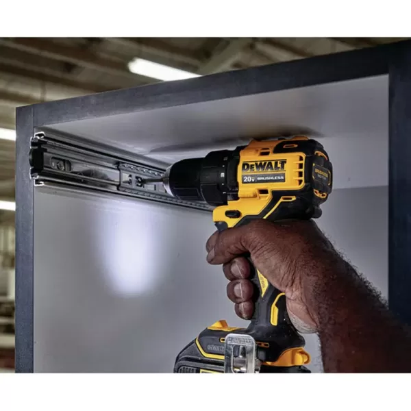 DEWALT ATOMIC 20-Volt MAX Cordless Brushless 1/2 in. Drill/Driver Kit, (1) 4.0Ah Battery, 1/4 in. Impact Driver & Tough System
