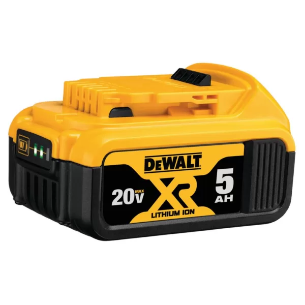 DEWALT 20-Volt MAX XR Premium Lithium-Ion 5.0Ah Battery Pack (5-Pack)