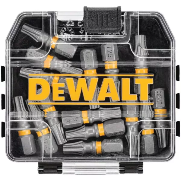 DEWALT MAX IMPACT 1 in. #25 Torx Bit (15-Piece) with Small Bulk Storage Case