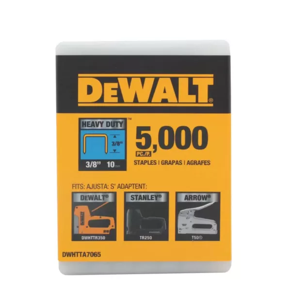 DEWALT 5-in-1 Multi-Tacker Stapler and Brad Nailer Multi-Tool with Bonus 3/8 in. Heavy Duty Staples (5000-Pack)
