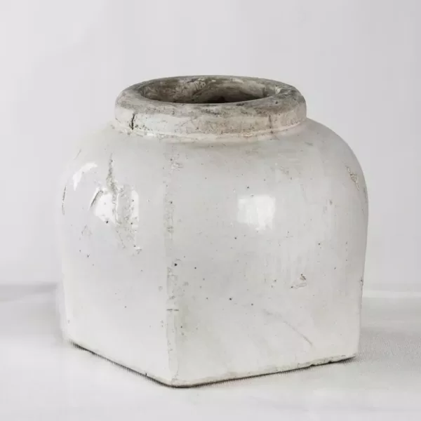 Zentique Stoneware Semi-glazed Large Decorative Vase