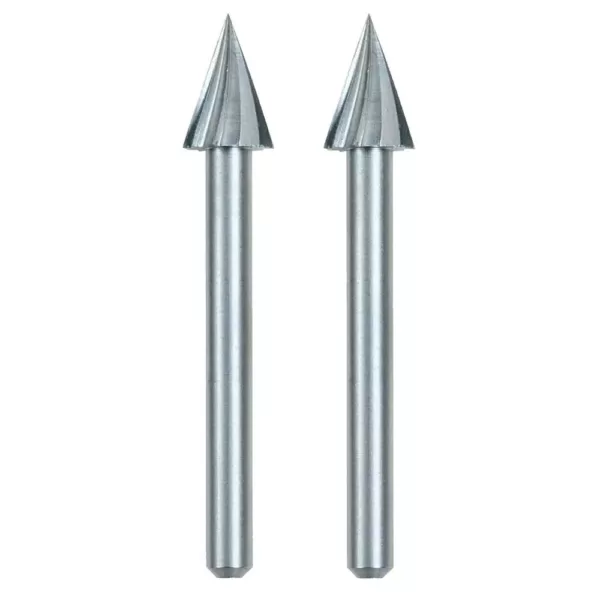 Dremel 1/4 in. Rotary Tool Pointed Triangle-Shaped High Speed Accessory  for Wood, Plastic and Soft Metals (2-Pack)