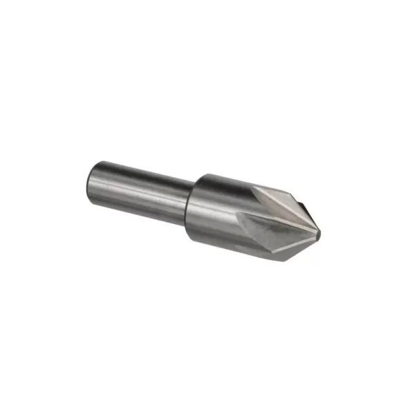 Drill America 1 in. 60-Degree High Speed Steel Countersink Bit with 6 Flutes