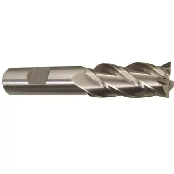 Drill America 3/8 in. x 3/8 in. Shank High Speed Steel Long End Mill Specialty Bit with 4-Flute