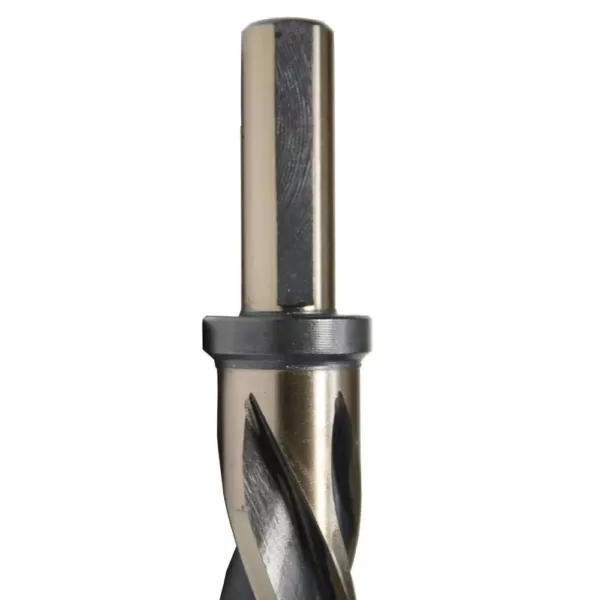 Drill America 9/16 in. High Speed Steel Black and Gold Bridge/Construction Reamer Bit with 1/2 in. Shank