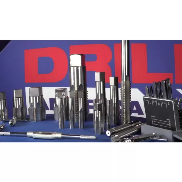 Drill America #10-24 High Speed Steel Tap and #25 Drill Bit Set (2-Piece)