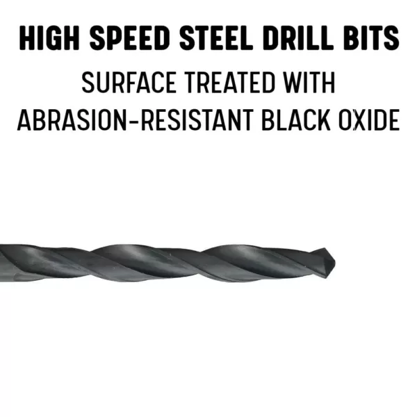 Drill America 9/16 in. - 1 in. Cobalt Reduced Shank Drill Bit Set (5-Piece)