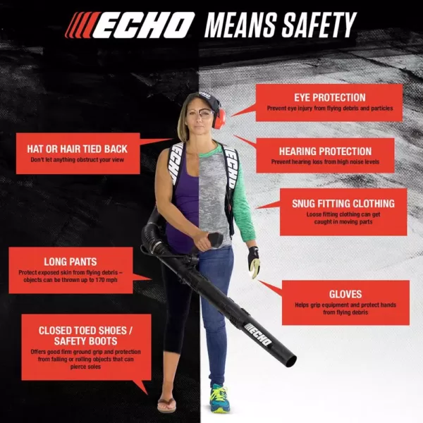 ECHO 170 MPH 453 CFM 25.4 cc Gas 2-Stroke Cycle Handheld Leaf Blower