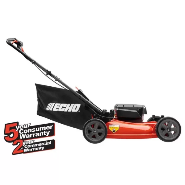 ECHO 21 in. 58-Volt Brushless Lithium-Ion Cordless Battery Walk Behind Push Lawn Mower - 4.0 Ah Battery/Charger Included