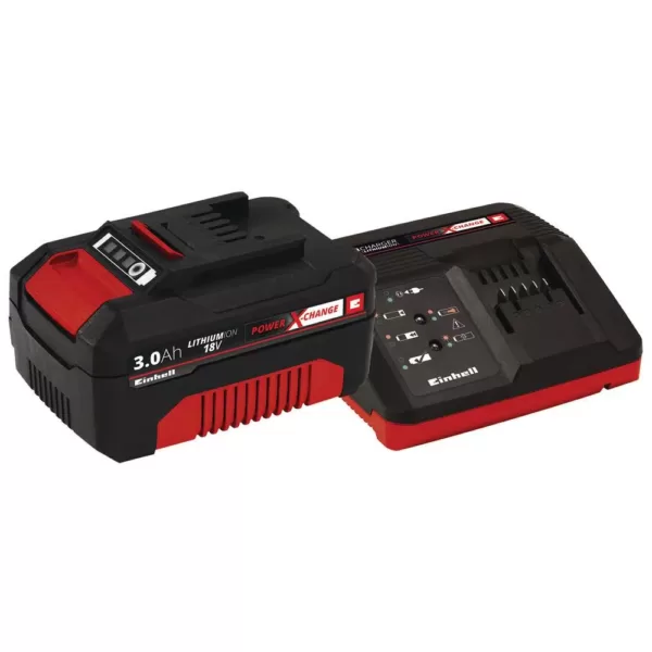 Einhell PXC 18-Volt Cordless 2600-SPM Reciprocating Saw Kit, w/ 6 in. Wood Saw Blade (w/ 3.0-Ah Battery + Fast Charger)